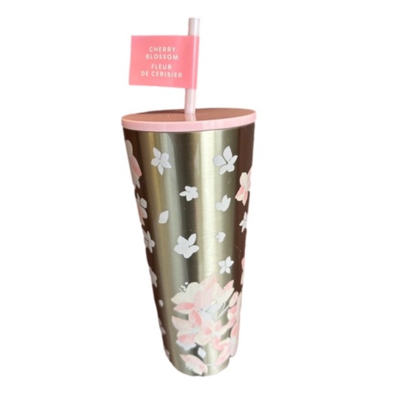 Starbucks Cherry Blossom Stainless Steel Tumbler 2024 Venti 24 oz